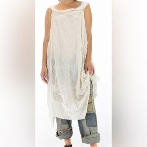 Magnolia Pearl Cream Ramie Anna Cecile Slip Dress